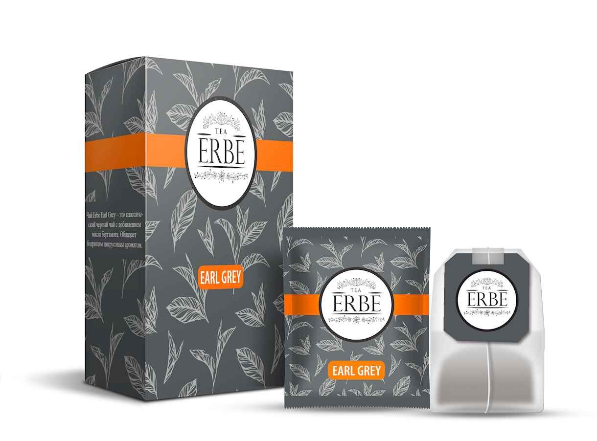 Чай чёрный ERBE Earl Grey 200*1,5 г