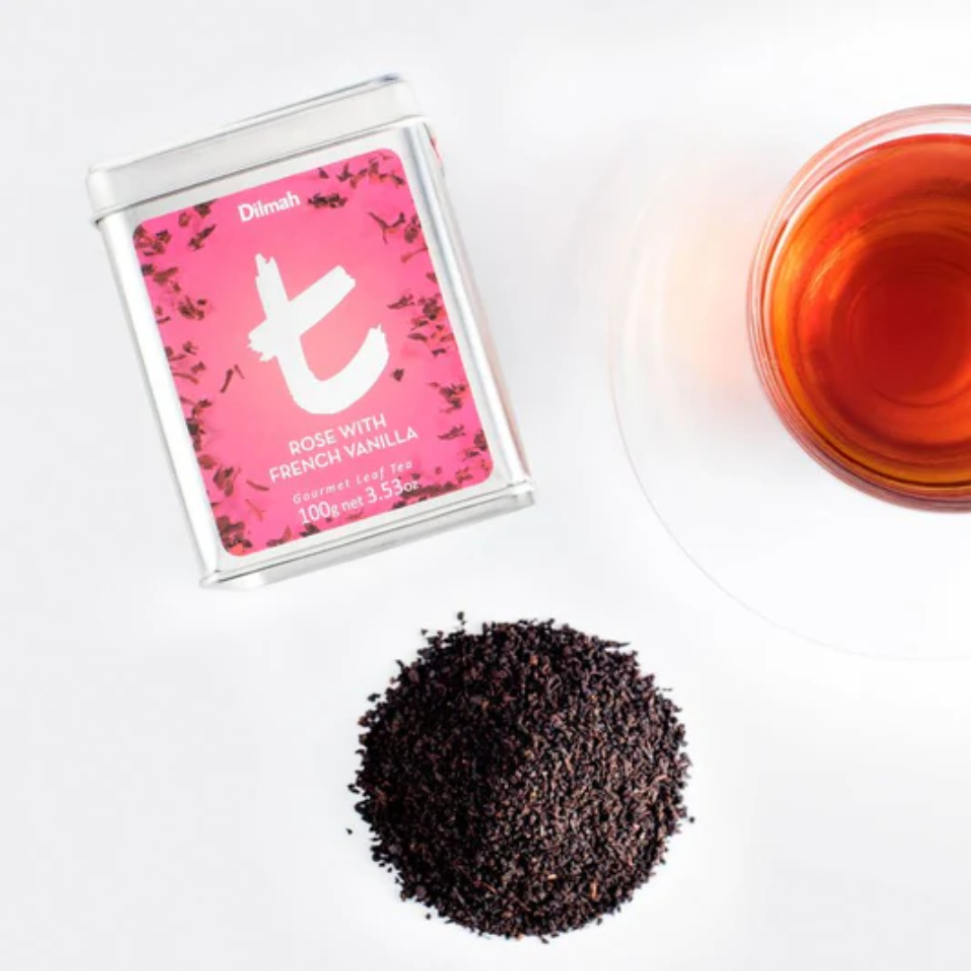 Чай чорний Dilmah Т-Series Rose With French Vanilla ж/б 100г