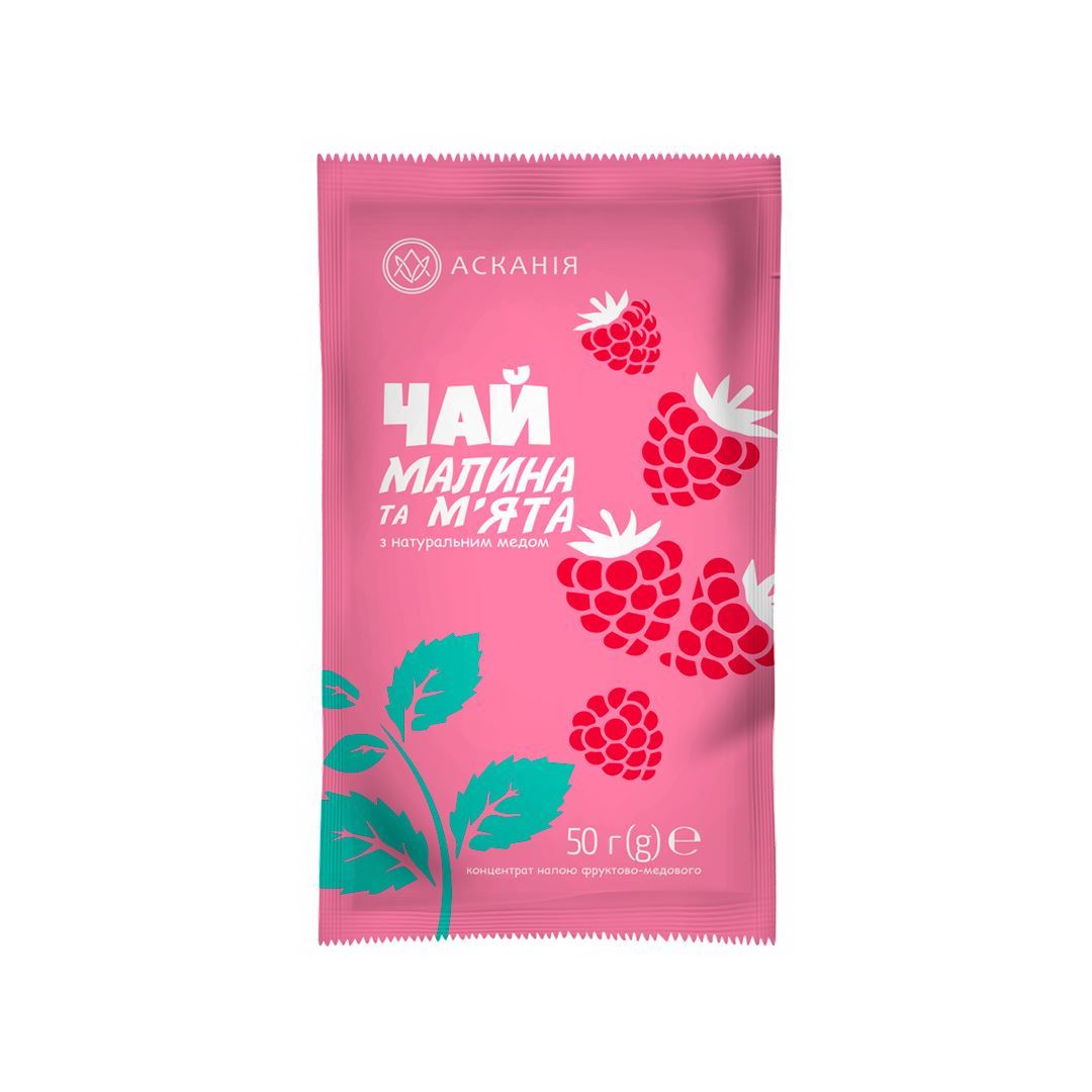 Летний чай фруктово-медовый «Малина и мята» 12 шт