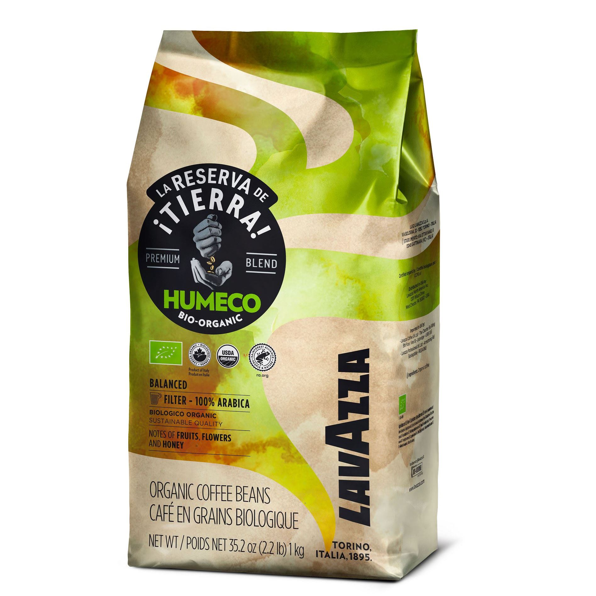 Кофе в зёрнах Lavazza La Reserva ¡Tierra! Humeco Bio 1 кг