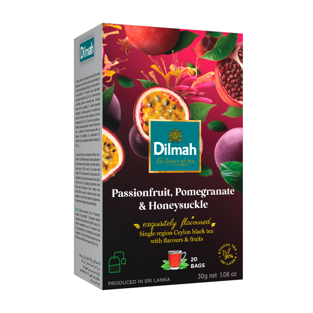 Чай черный Dilmah Fun Tea Маракуйя и гранат 20x1,5 г