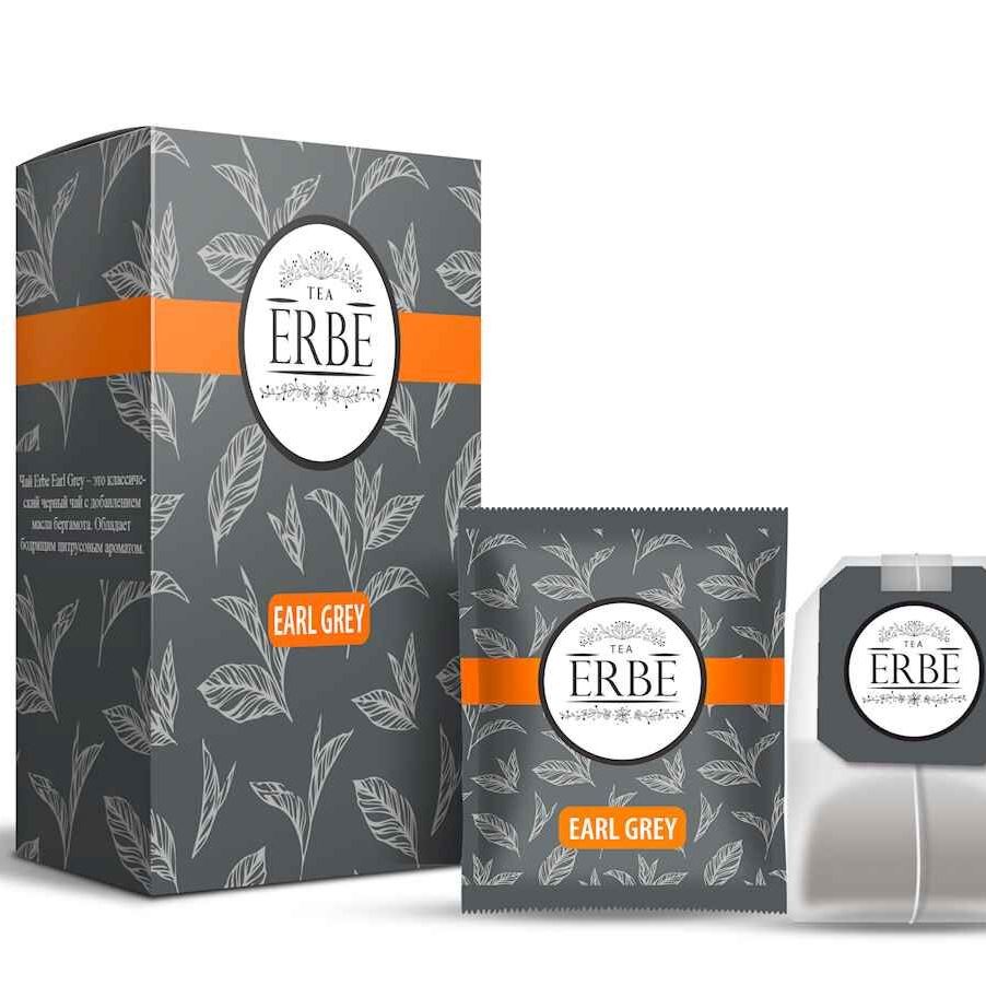 Чай чёрный ERBE Earl Grey 200*1,5 г