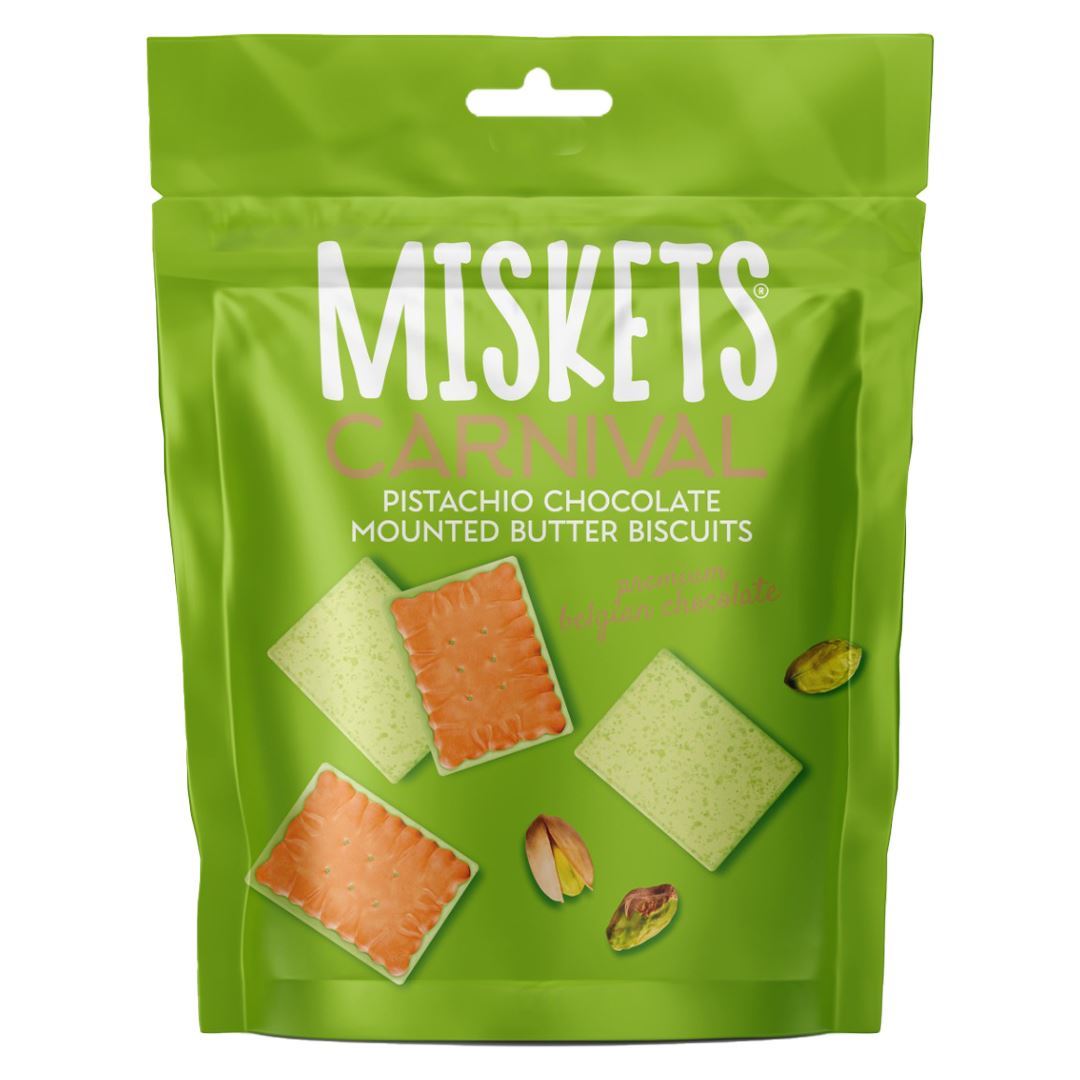 MISKETS Печенье в белом шоколаде со вкусом фисташек 50г