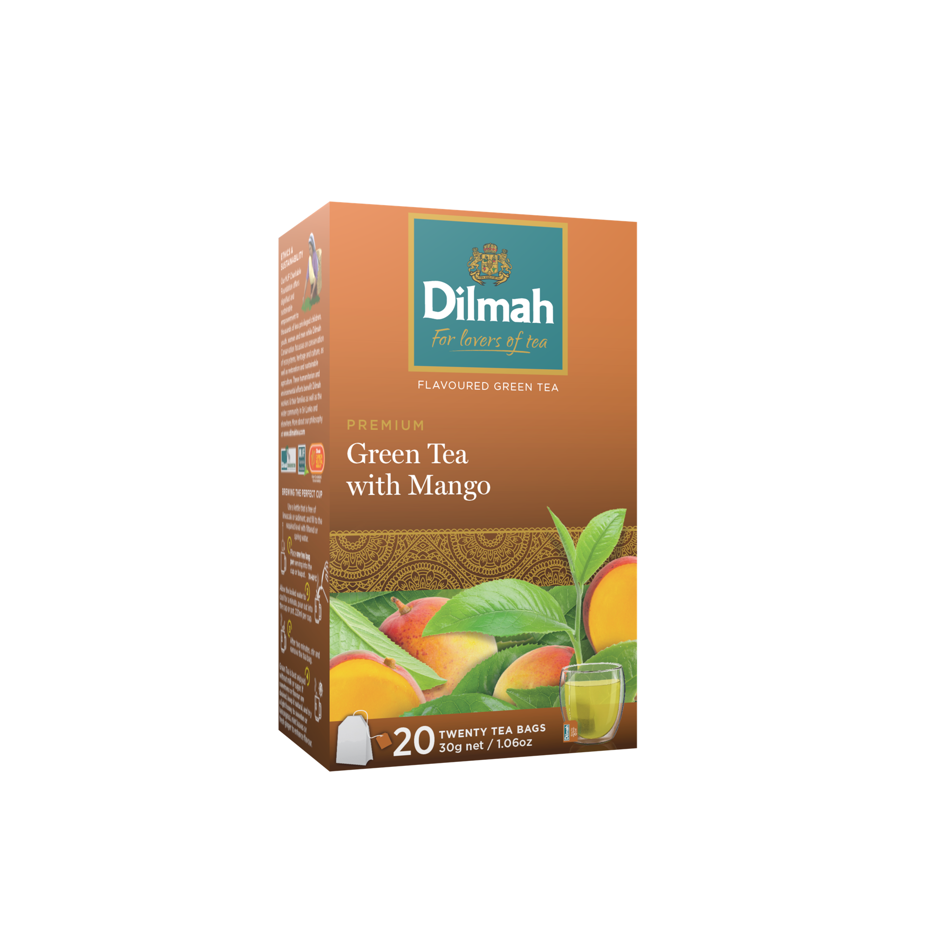 Чай Dilmah зеленый из Манго с/я 20х1,5г